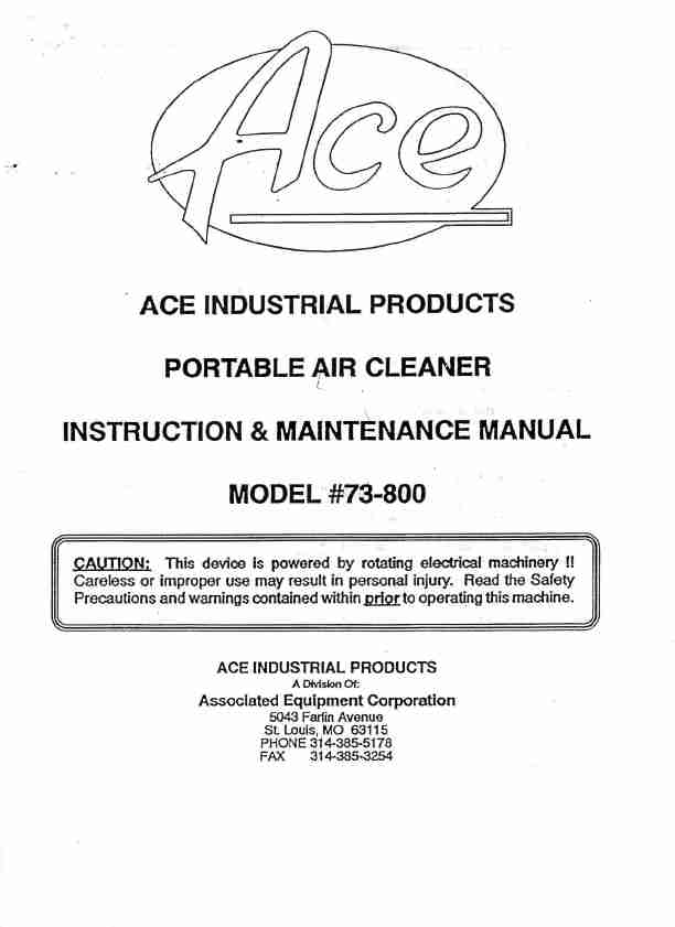 Associated Equipment Air Cleaner 73-800-page_pdf